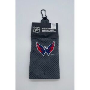 Washington Capitals NHL Golf Towel WinCraft Grey Microfiber Waffle Weave 15x15